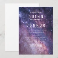 Nebula Space Cosmos Wedding Invitation
