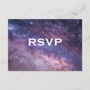 Nebula Space Cosmos Wedding RSVP