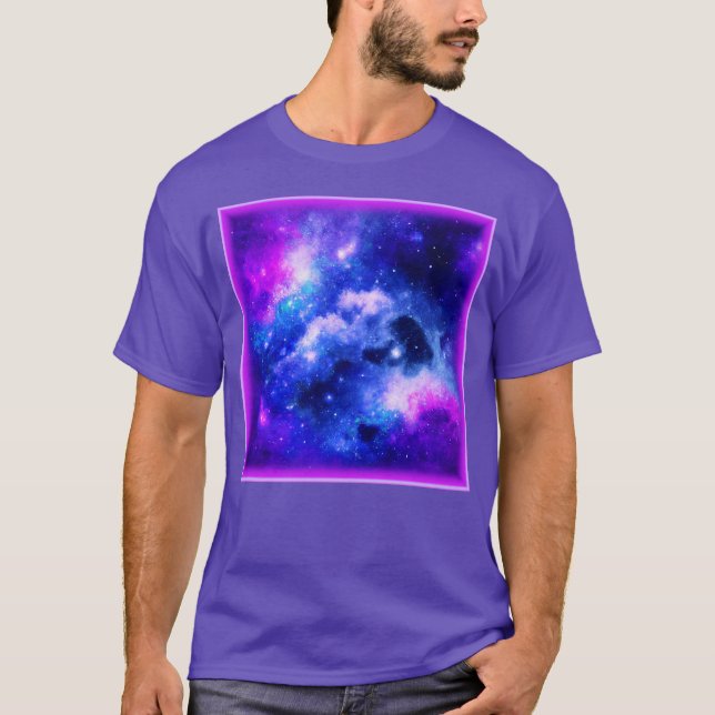 "Nebula Stars" - A Stunning Digital Art. Buy Now T-Shirt (Front)