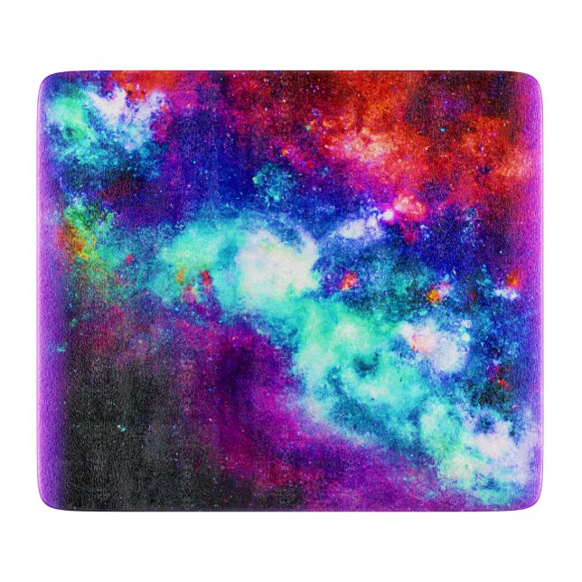 Nebula Stars Digital Art Design. Buy Now Cutting Board (Front)
