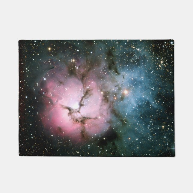Nebula stars galaxy hipster geek cool space scienc doormat (Front)