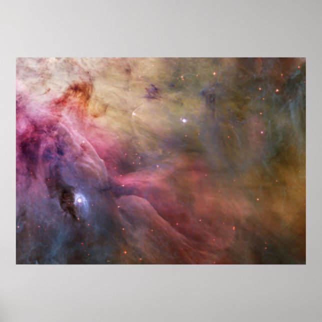Nebula stars Orion galaxy hipster geek space scien Poster (Front)