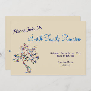 Nebula Tree Family Reunion Invitation