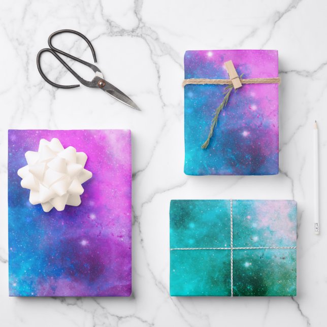 Nebula  wrapping paper sheet (Front)