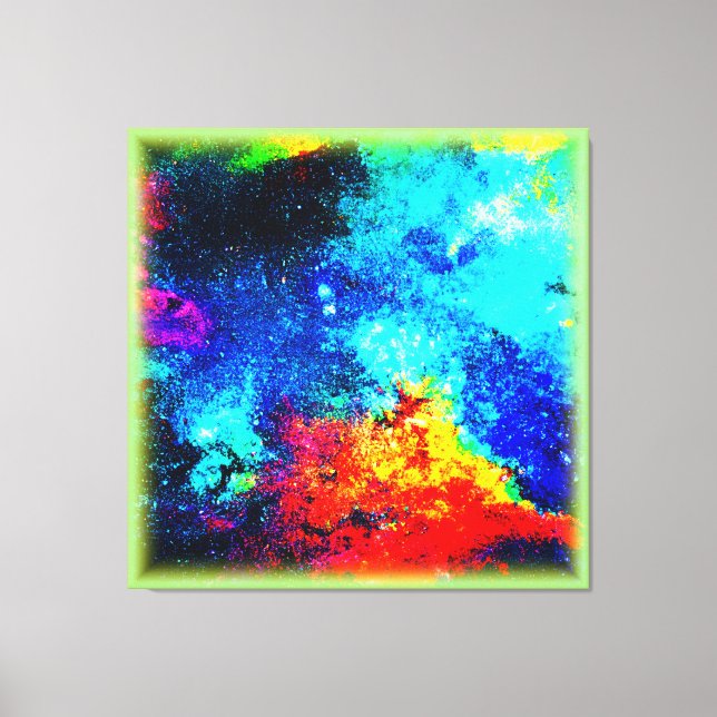 Nebulae's Rainbow of Colours. Buy Now Canvas Print (Front)