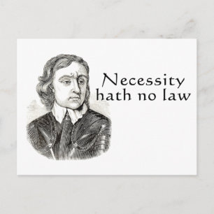 Necessity Hath No Law Postcard