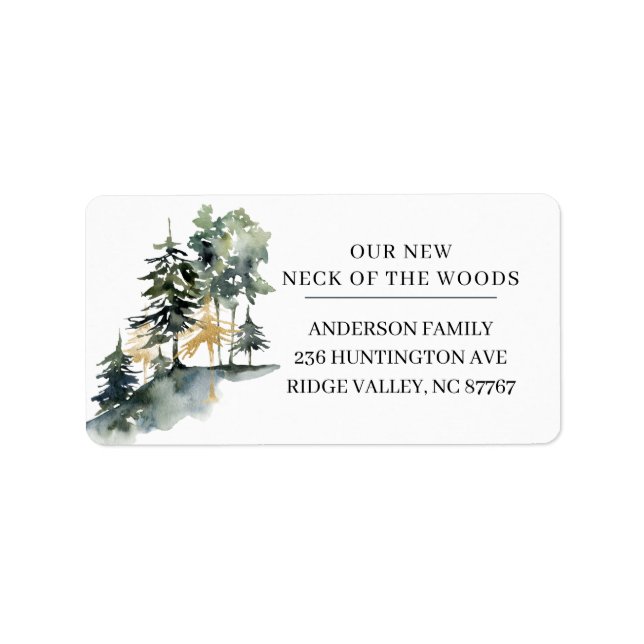 Neck of the Woods New Address Label (Front)
