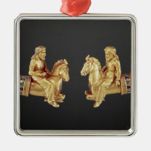 Neck ring in the form of Scythian horsemen Metal Tree Decoration