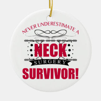 Neck Surgery Survivor Ceramic Tree Decoration