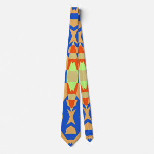 Neck Tie, A multicolor fabric print pattern design Tie