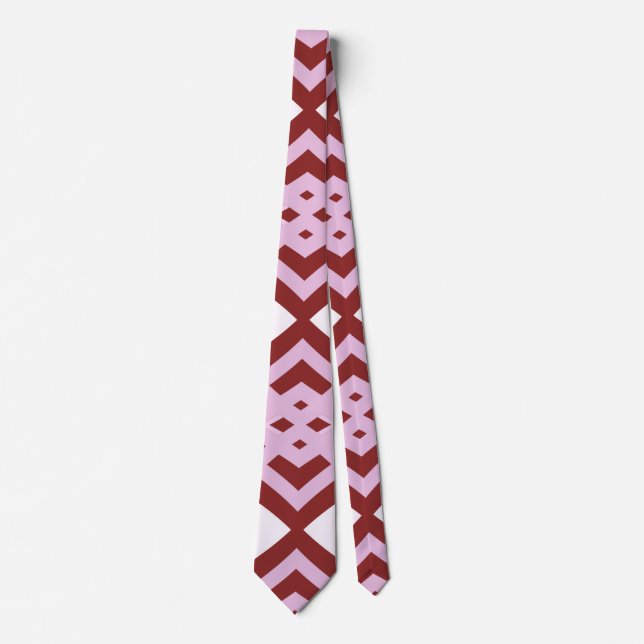 Neck Tie, A multicolor fabric print pattern design Tie (Front)