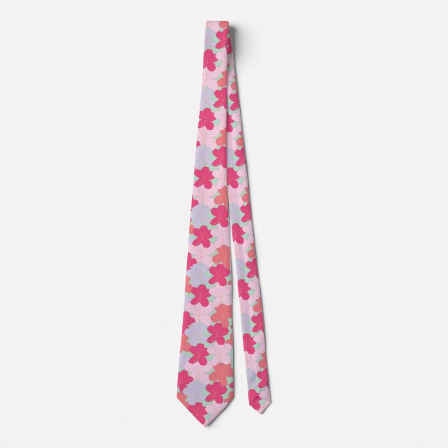 Neck Tie - Azaleas (Front)