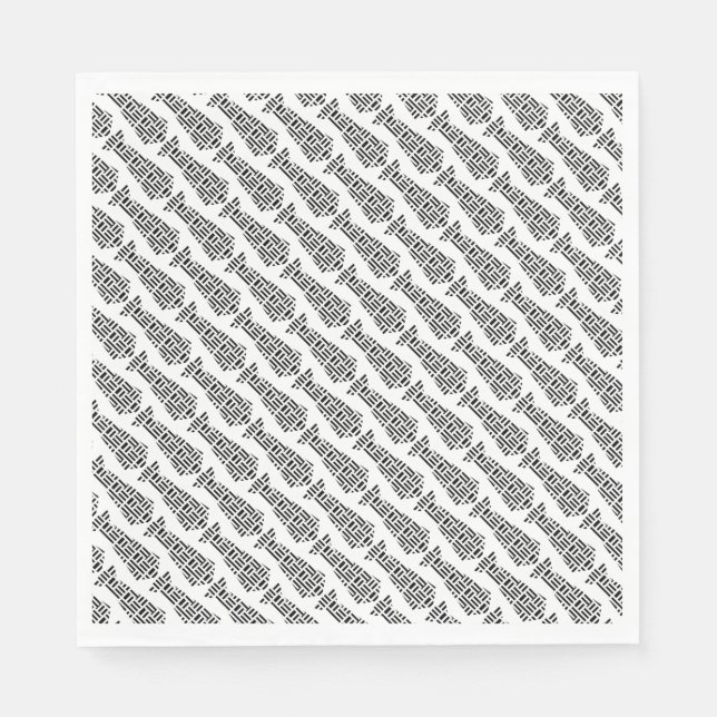 neck tie dad office fashion him work fun napkin (Front)