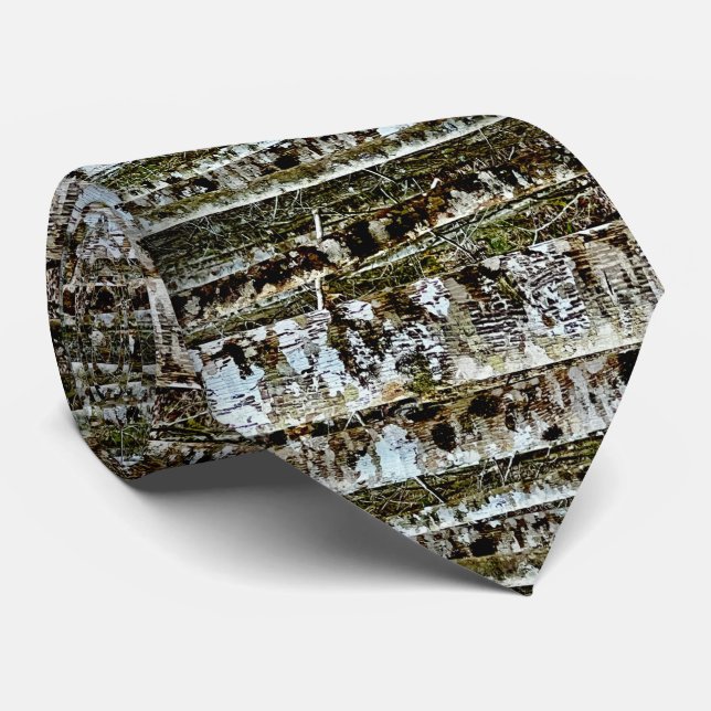 Neck tie / horizontal tree pattern (Rolled)