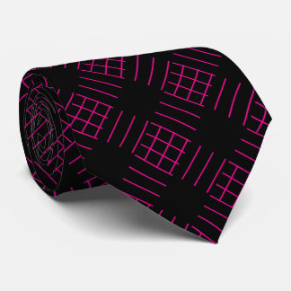 Neck Tie magenta sticks diagonal
