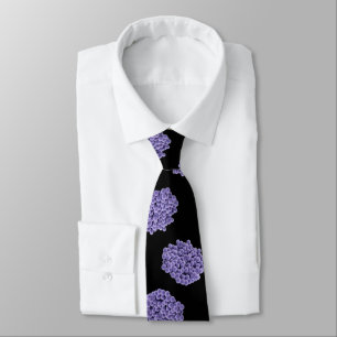 Neck Tie - MRSA (violet on black background)