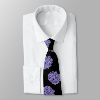 Neck Tie - MRSA (violet on black background)