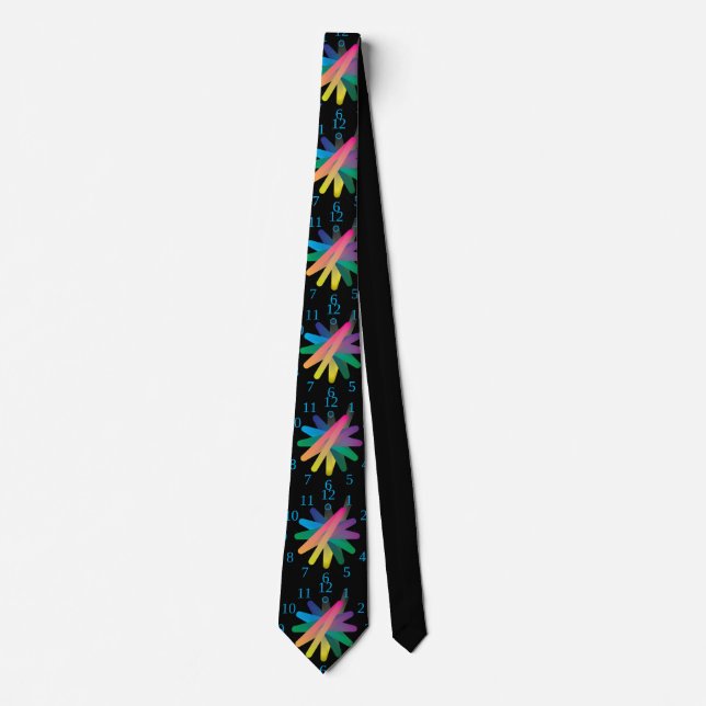 Neck Tie pastel clock dial (Front)