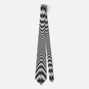 Neck Tie Super Nova in Black and White