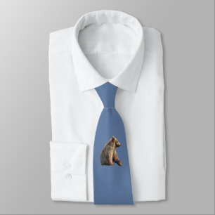 Neck Tie w/ grizzly bear cub