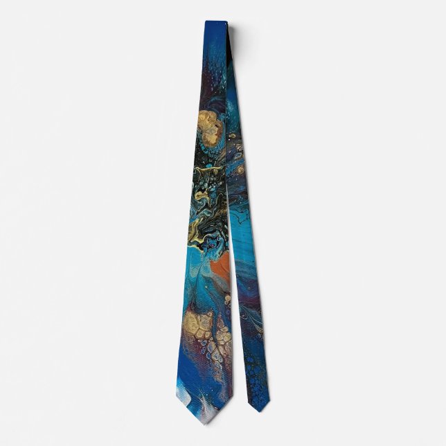 Neck Tie with abstract (Front)