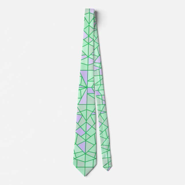 Neck Tie with green plus design (Front)