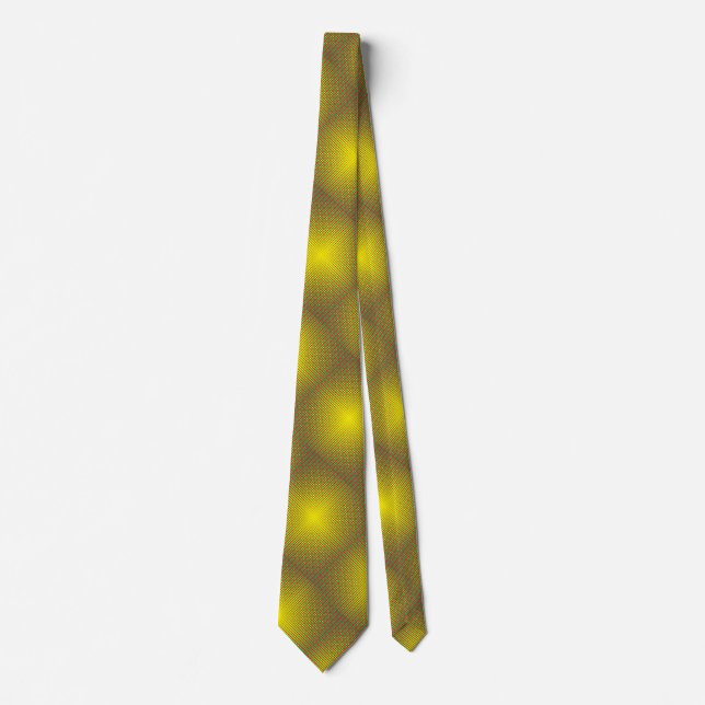 Neck Tie yellow black  (Front)