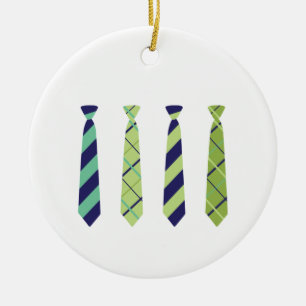 Neck Ties Ceramic Tree Decoration