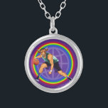 Necklace<br><div class="desc">Size: Small Keep your favourite image, design, or words of inspiration close your heart with this beautiful, custom made, sterling silver plated necklace. Choose from a number of options like size, style, and colour for the perfect accessory or a heartfelt present. The necklace arrives in a special black felt bag...</div>