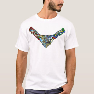 Necklace-2dogs colours T-Shirt