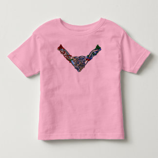 Necklace-2dogs- colours toddler T-Shirt