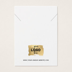 Necklace Add Your Logo Jewellery Display Card
