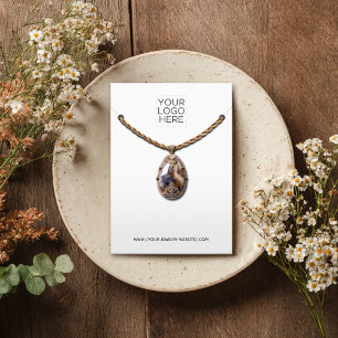 Necklace Add Your Logo Jewellery Display Card