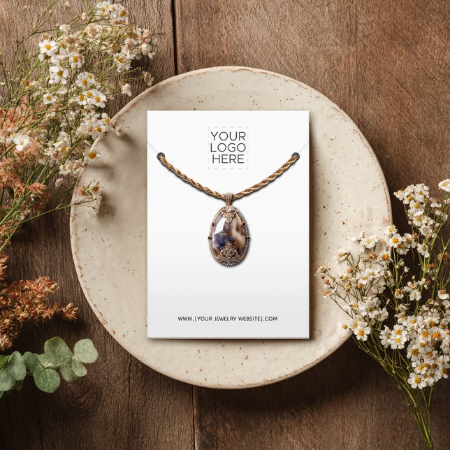 Necklace Add Your Logo Jewellery Display Card (Creator Uploaded)