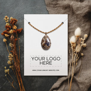Necklace Add Your Logo Jewellery Display Card