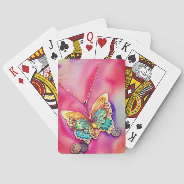 Necklace Artsy Playing Cards (Back)