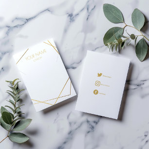 Necklace, bracelet display card with social icons