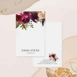 Necklace Display Card • Bold Boho Floral