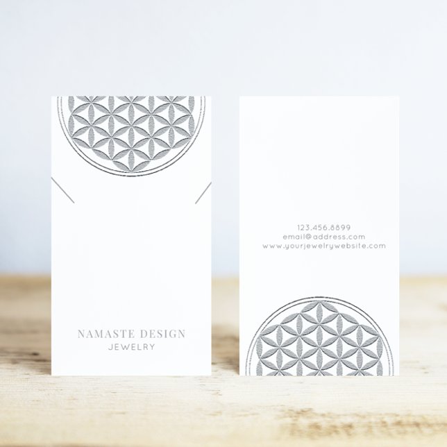 Necklace Display Card • Silver Blume des Lebens  (Creator Uploaded)