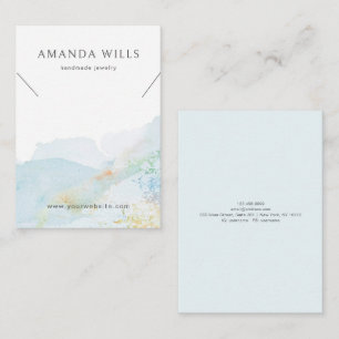 Necklace Display Card • Watercolor Nature