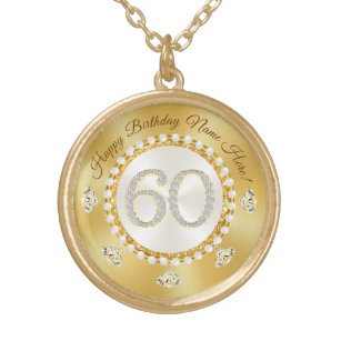 Necklace for 60th Birthday, Personalised