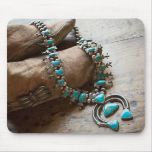 Necklace for sale, Santa Fe, New Mexico. USA Mouse Mat