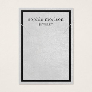 Necklace Jewellery Display Card • Chic Leather