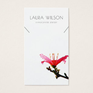©Necklace Jewellery Display Card • Floral Simplici