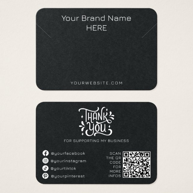 Necklace Jewellery Display Modern Simple Black Whi (Front & Back)