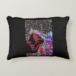 Necklace Queen with Her Raindrops Crown Decorative Cushion