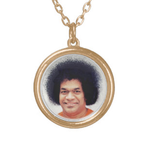 Necklace Sathya Sai Baba Gold Finish