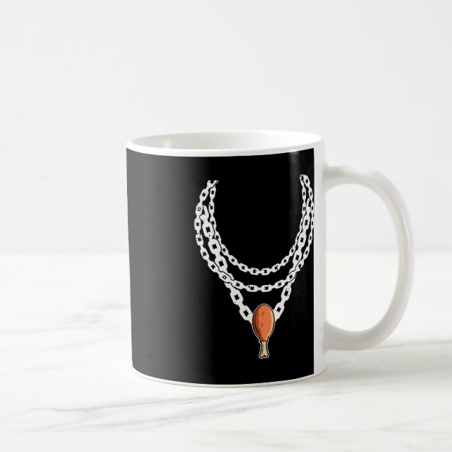 Necklace Turkey Leg Pendant Thanksgiving Day Fall  Coffee Mug (Right)