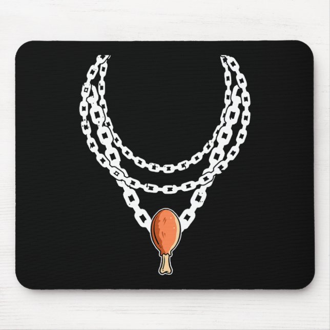 Necklace Turkey Leg Pendant Thanksgiving Day Fall  Mouse Mat (Front)