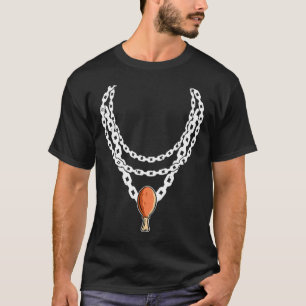 Necklace Turkey Leg Pendant Thanksgiving Day Fall  T-Shirt